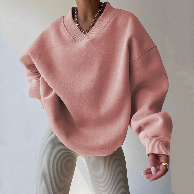 Elena | Relaxed Fit V-Neck Pullover - ginlerie 0