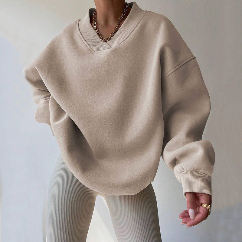 Elena | Relaxed Fit V-Neck Pullover - ginlerie 2