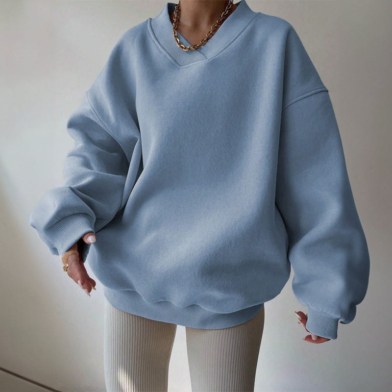 Elena | Relaxed Fit V-Neck Pullover - ginlerie 3