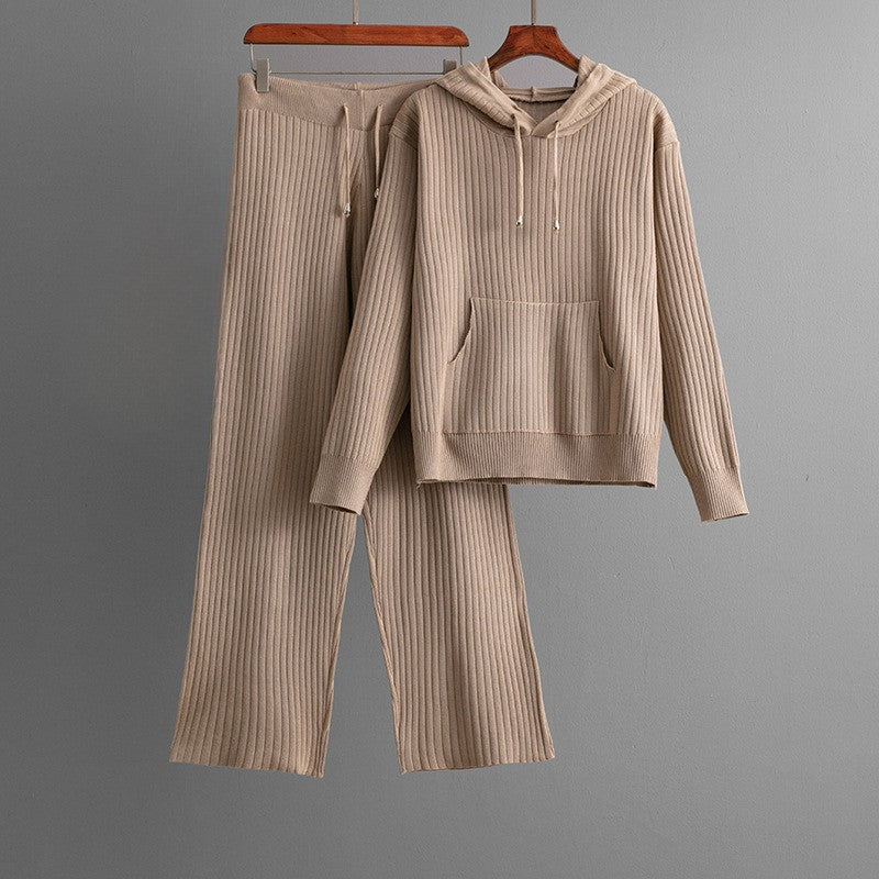 Elena | Ribbed Cotton Lounge Set - ginlerie 1