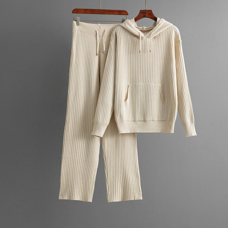 Elena | Ribbed Cotton Lounge Set - ginlerie 3