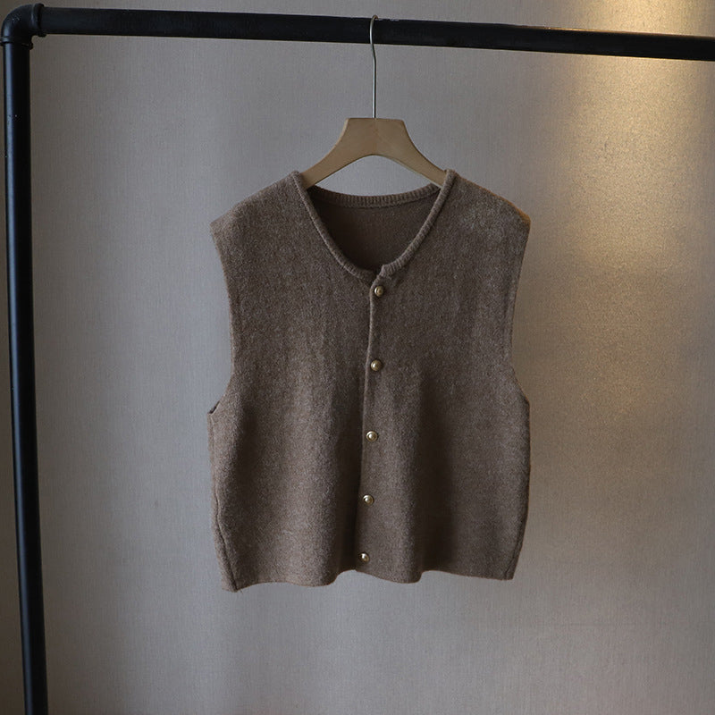 Elena | Silky Soft Button Closure Vest - ginlerie 4