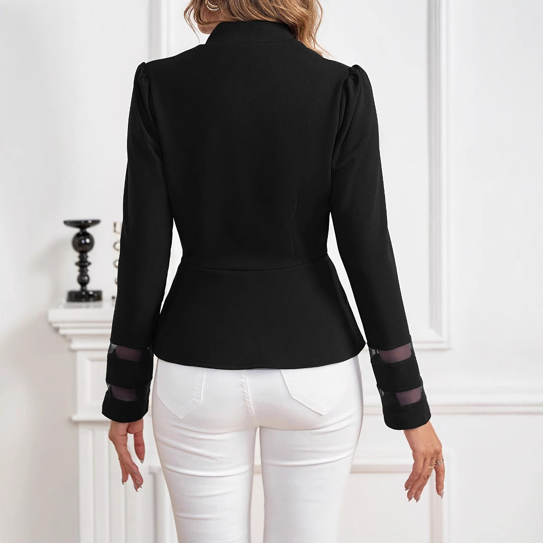 Elena | Slim Fit Peplum Blazer - ginlerie 3