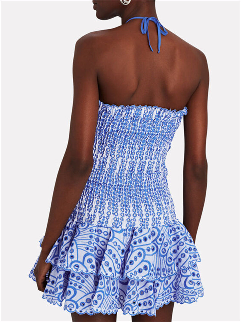 Elena | Strapless White Mini Dress - ginlerie 5