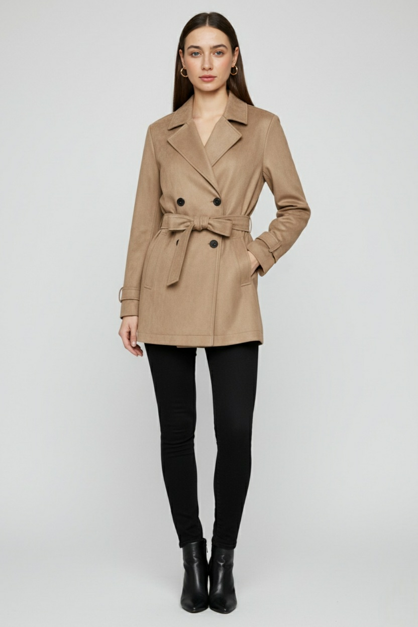 Elena | Stylish Brown Winter Coat - ginlerie 2