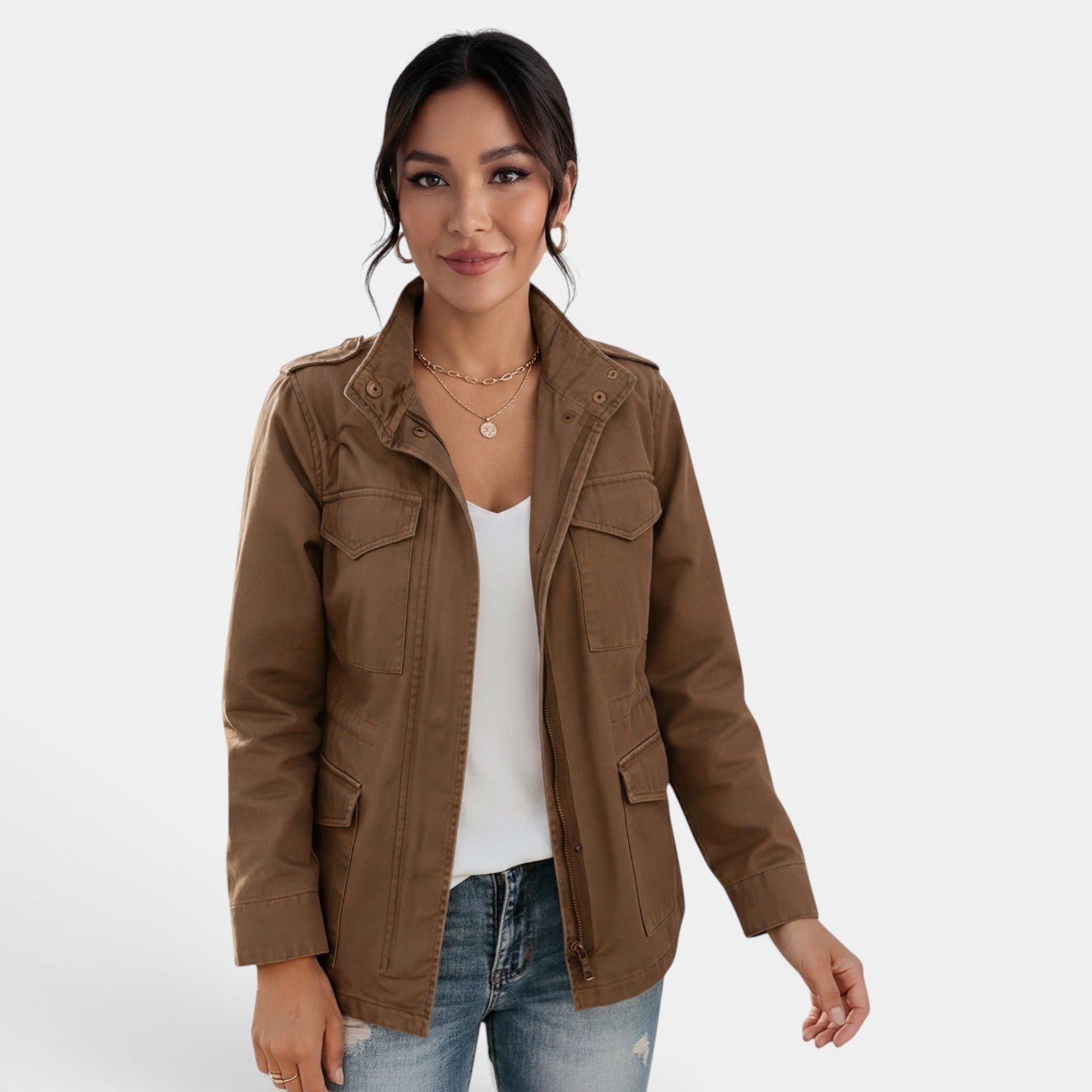 Elena | Utility Jacket for Ladies - ginlerie 3