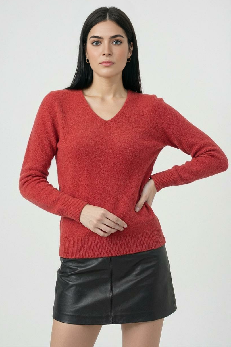 Elena | V-Neck Sweater - ginlerie 1