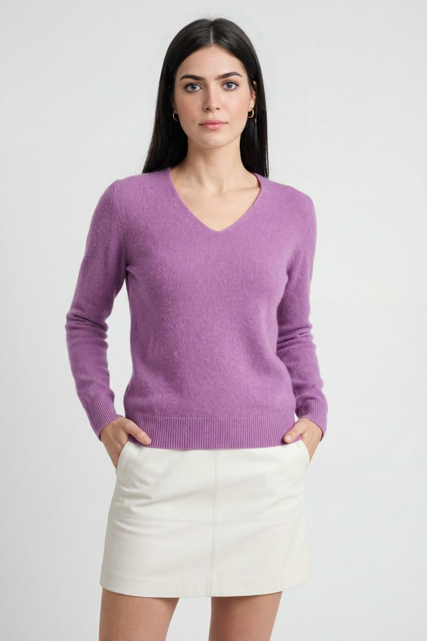 Elena | V-Neck Sweater - ginlerie 1