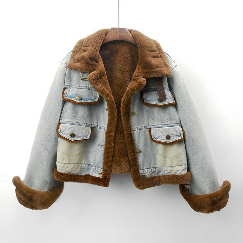 Elena | Vintage-Inspired Denim Coat - ginlerie 0