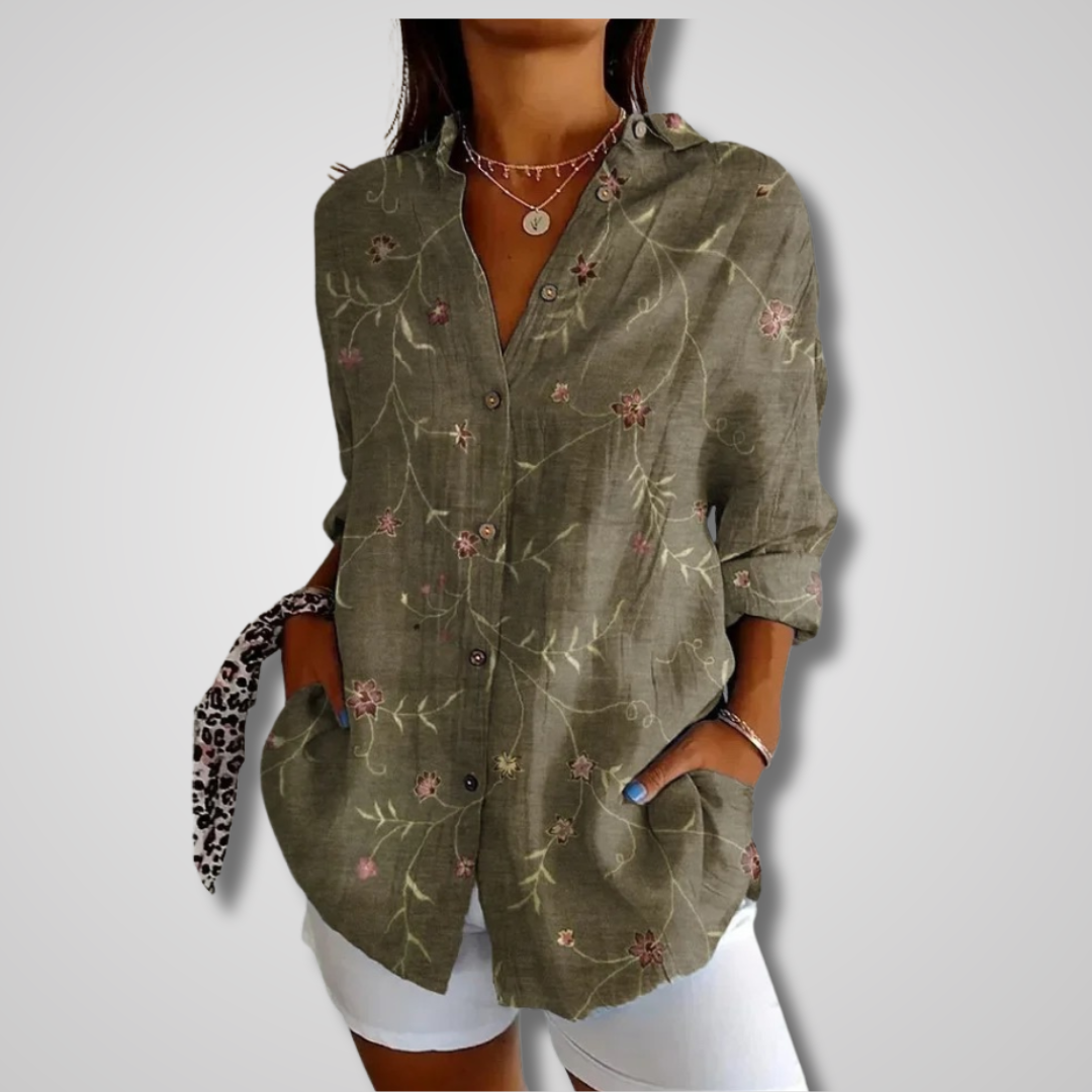 Elena | Vintage Relaxed Shirt - ginlerie 2