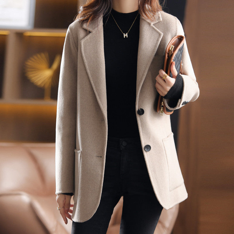 Elena | Wool-Blend Overcoat - ginlerie 1
