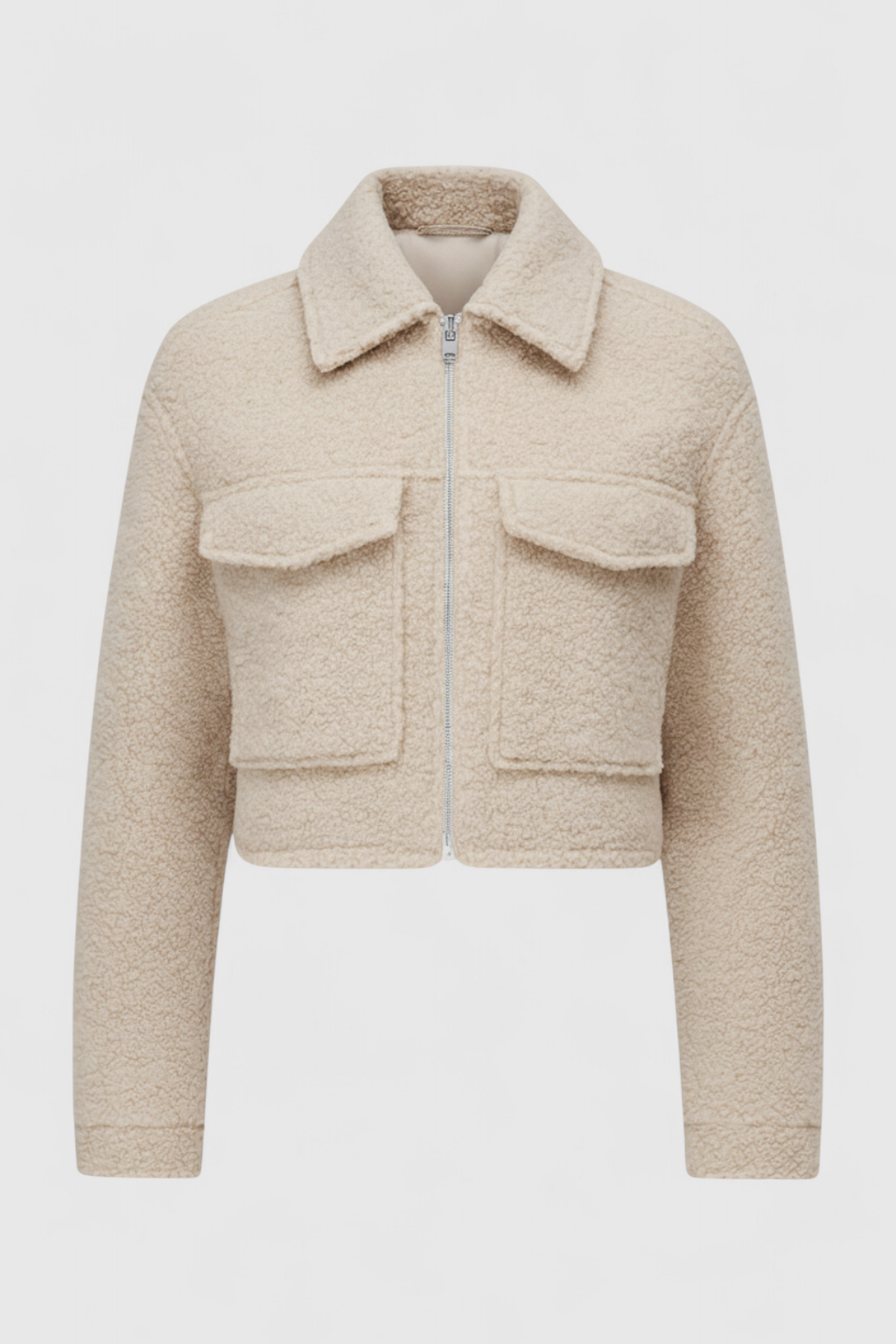 Elena | Zip-Up Jacket with Vintage Collar - ginlerie 0