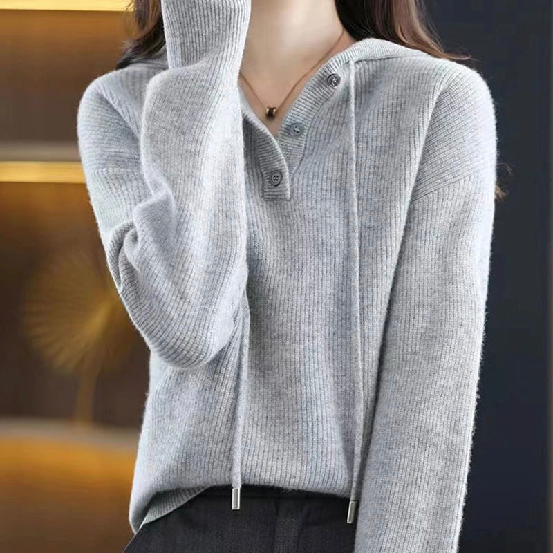 Elise | Cozy V-Neck Sweater - ginlerie 2
