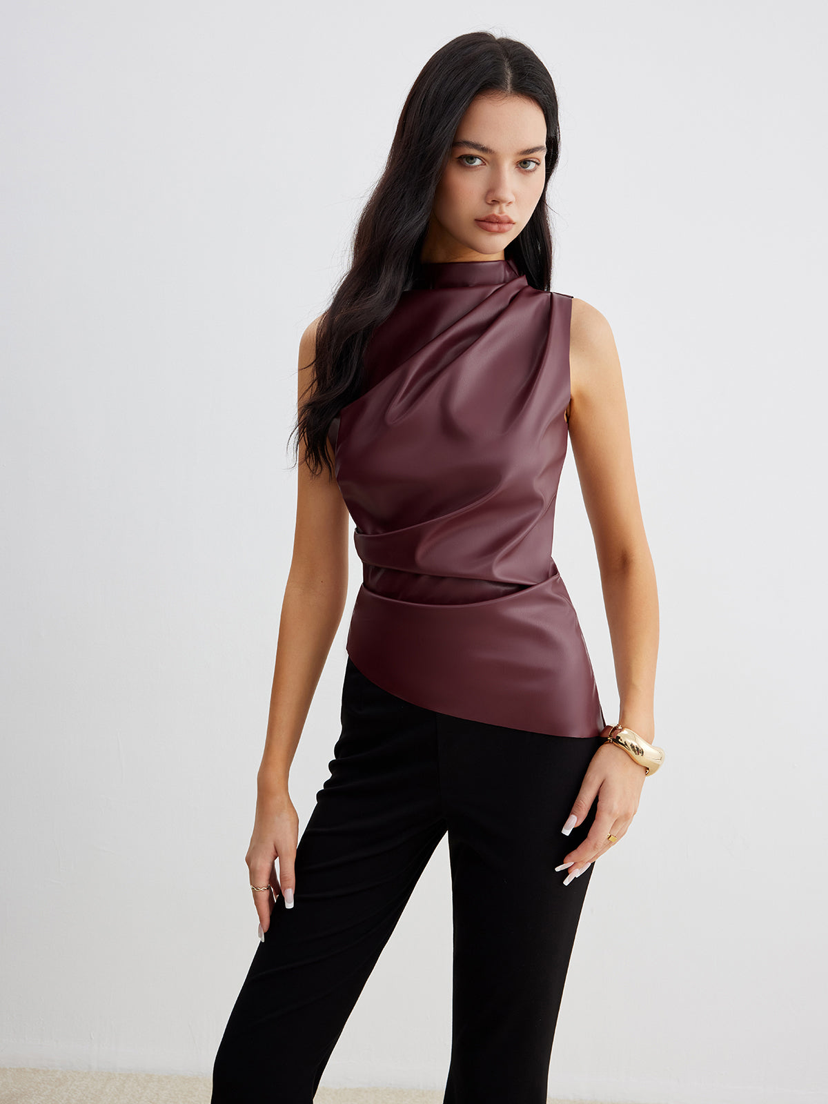 Ella | Chic High Neck Top - ginlerie 3