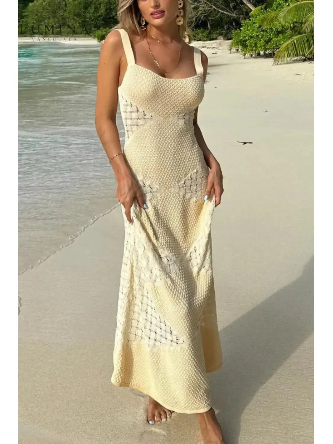 Elowen - Elegant Knitted Maxi Dress