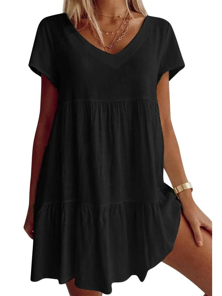 Eva | Breezy V-Neck Dress - ginlerie 3
