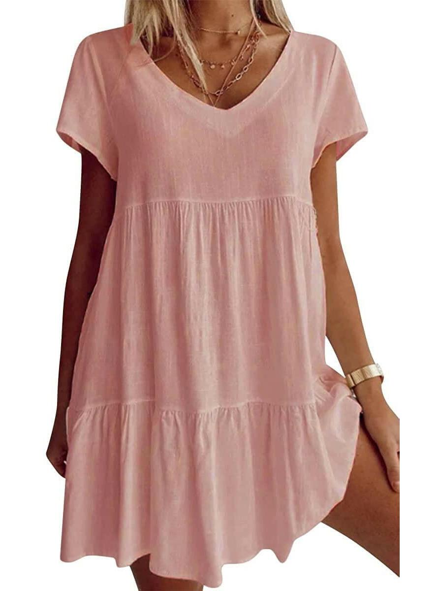 Eva | Breezy V-Neck Dress - ginlerie 6