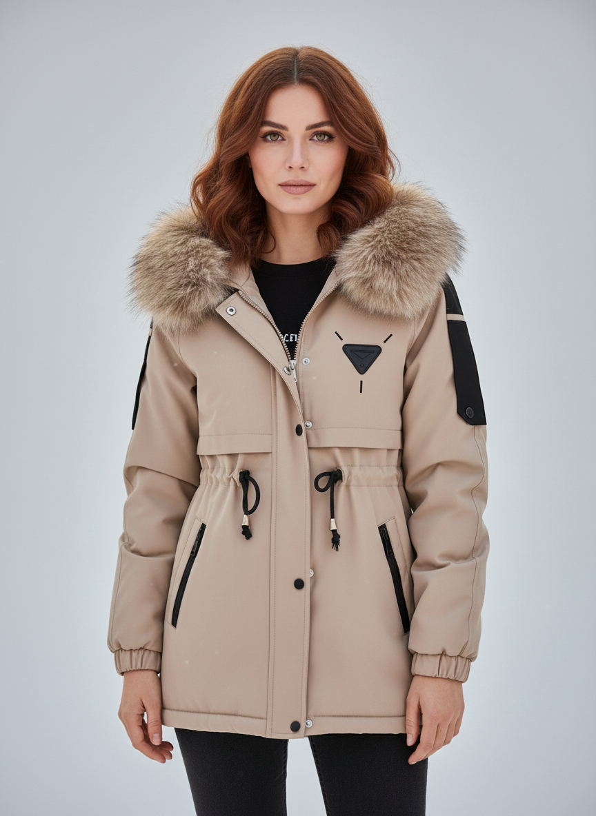 Eva | Cozy Faux-Fur Utility Parka Jacket - ginlerie 0
