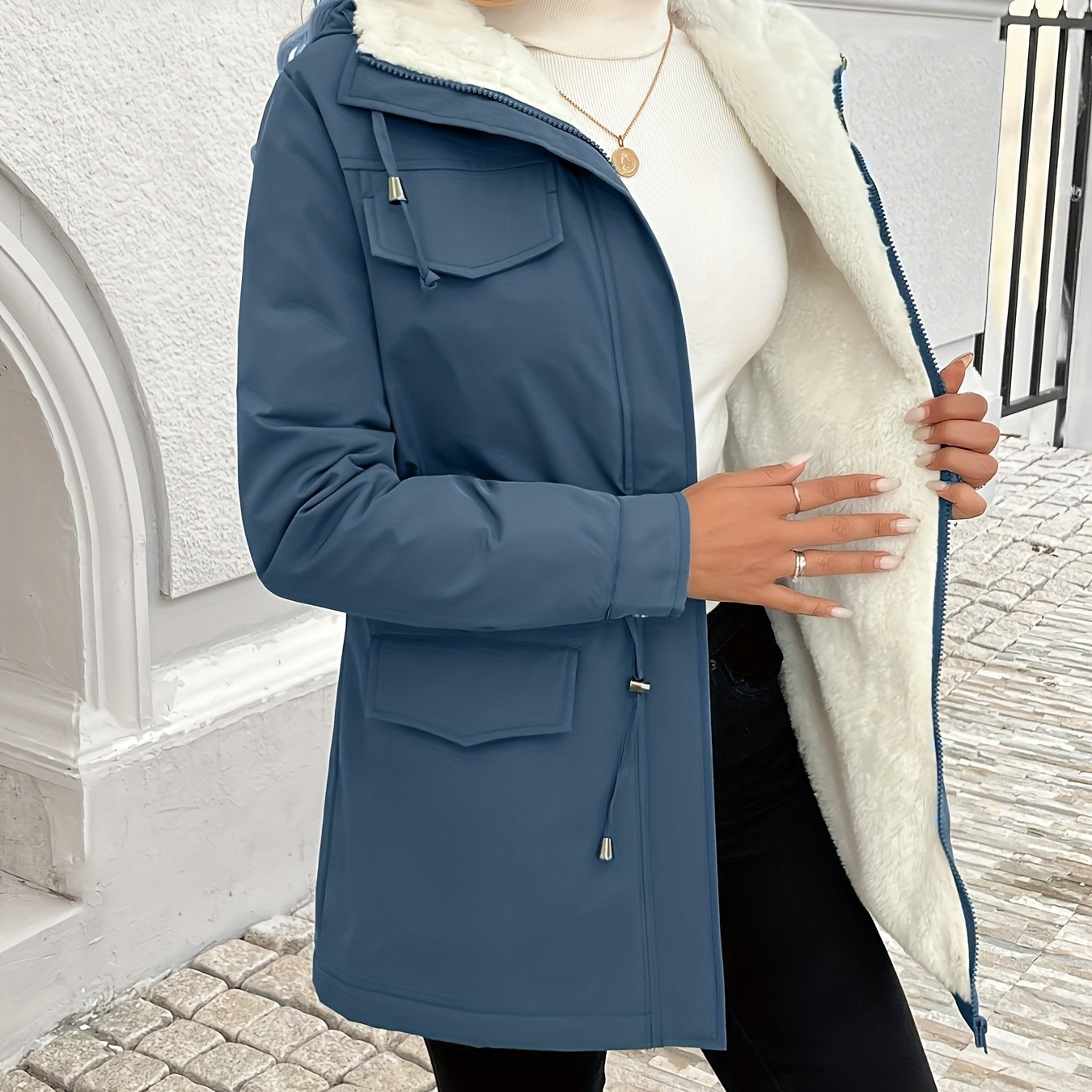 Eva | Cozy Sherpa-Lined Parka Jacket - ginlerie 9