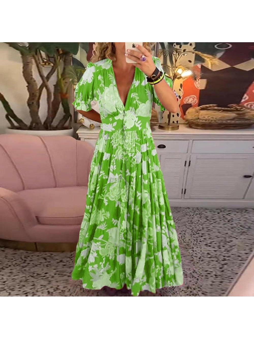 Flora | Floral Print Summer Dress - ginlerie 8