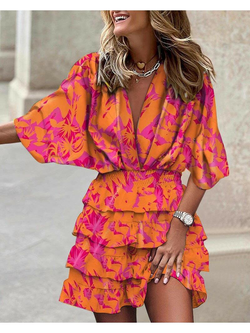 Francesca | Stylish Print Dress - ginlerie 4
