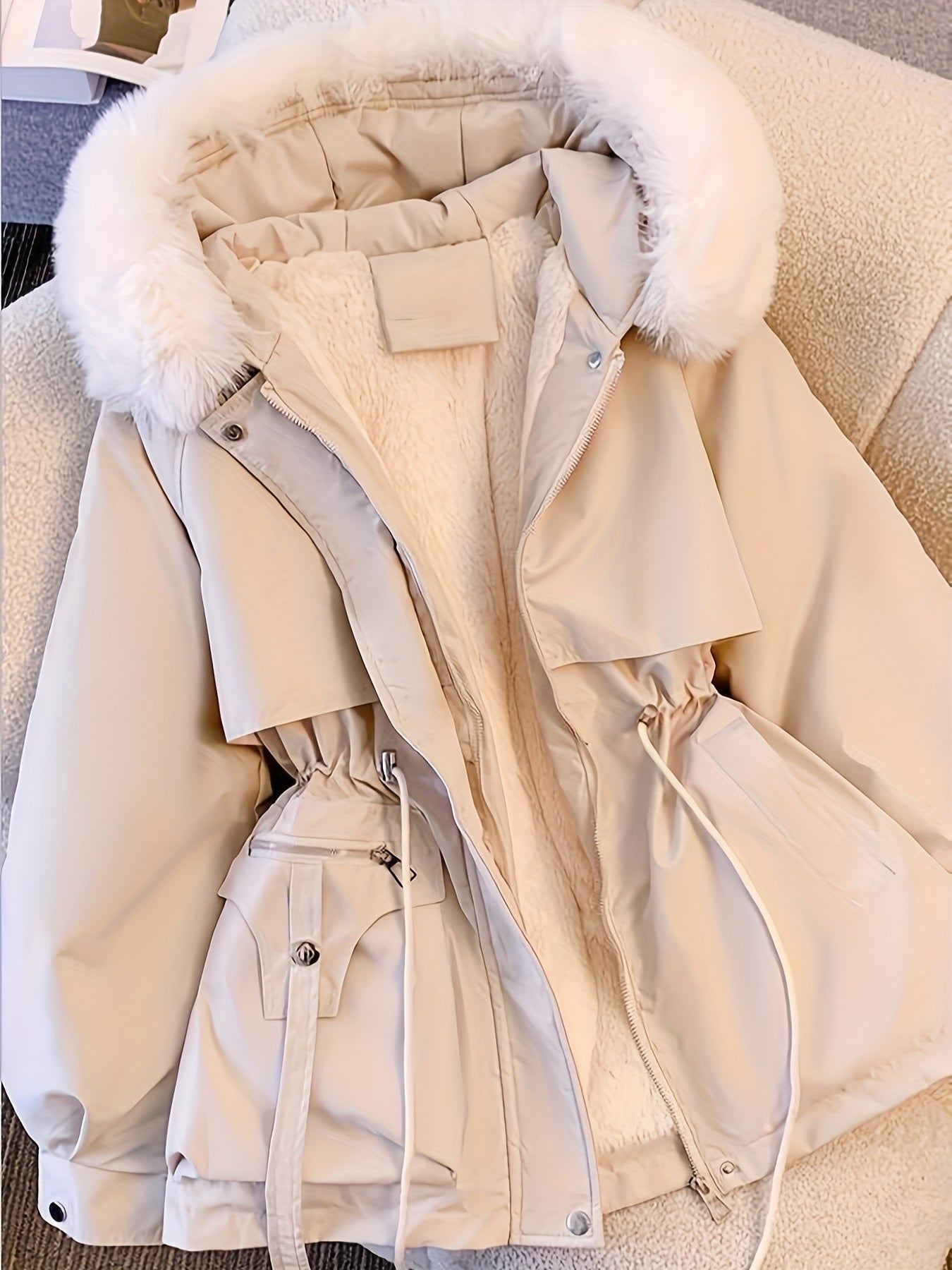 Freya | Cozy Utility Parka Jacket - ginlerie 0