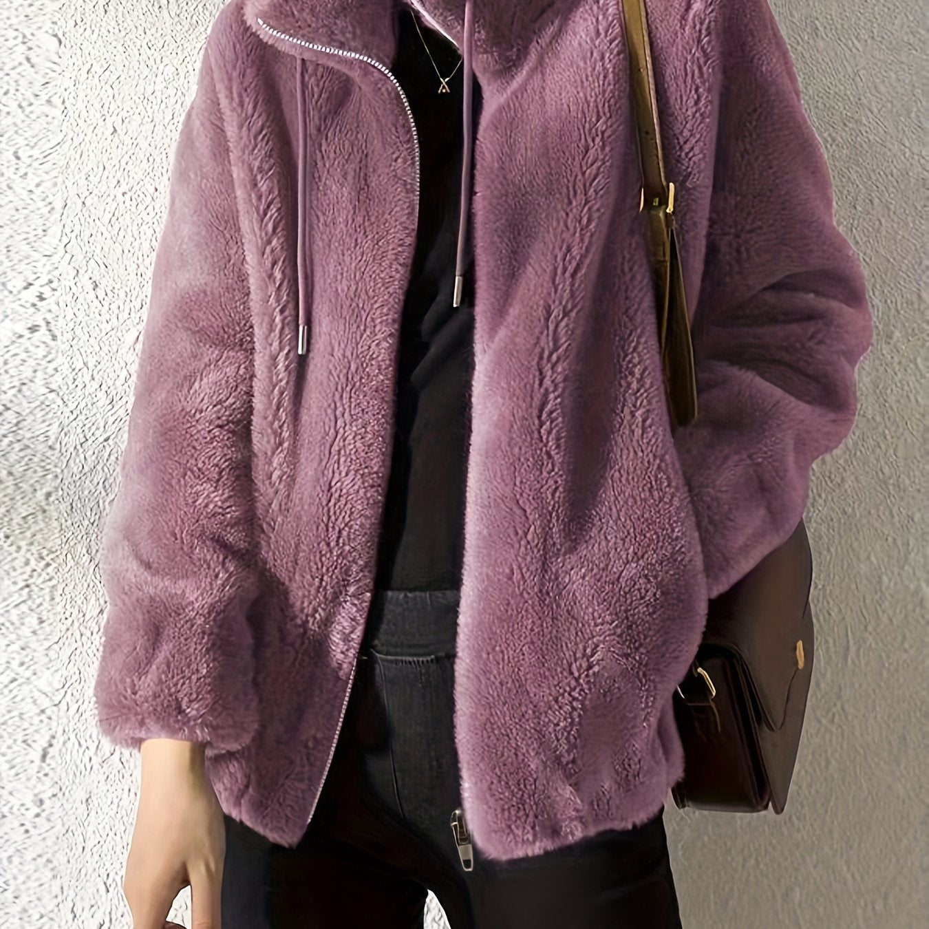 Freya | Plush Teddy Fleece Jacket - ginlerie 12