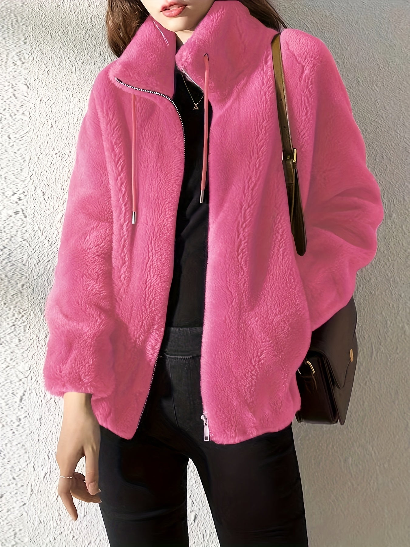 Freya | Plush Teddy Fleece Jacket - ginlerie 3