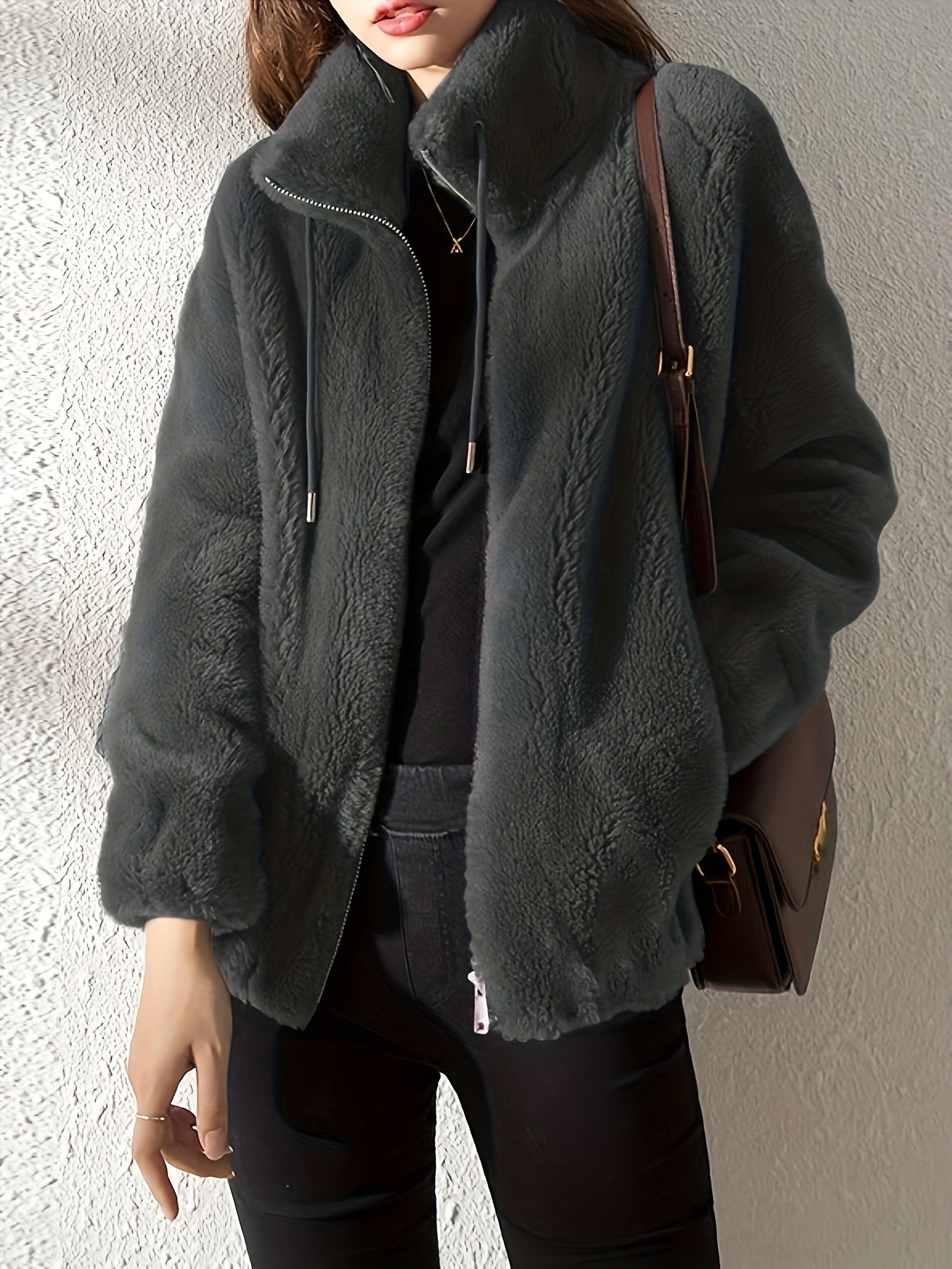 Freya | Plush Teddy Fleece Jacket - ginlerie 4