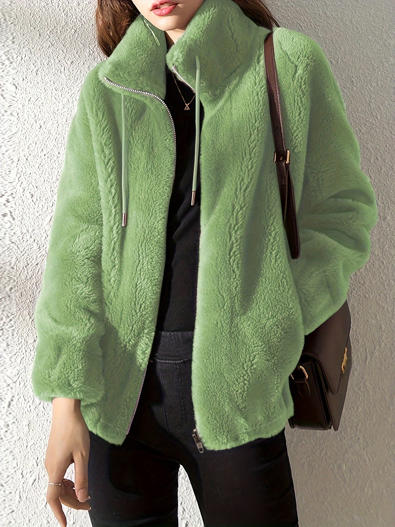 Freya | Plush Teddy Fleece Jacket - ginlerie 7