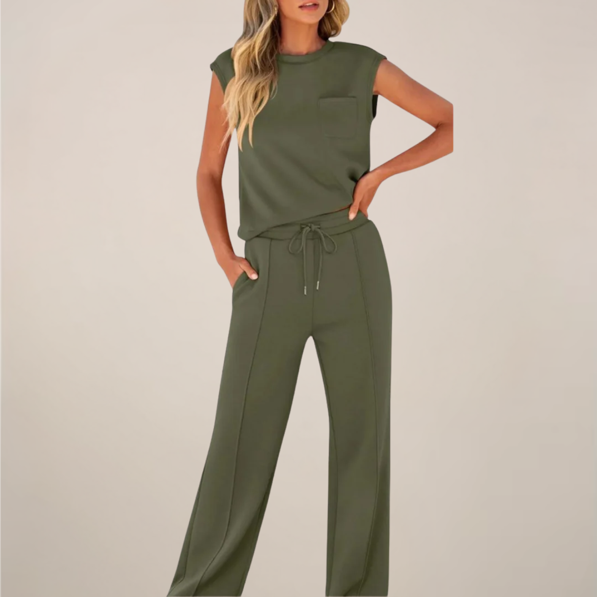 Freya | Two Piece Pants Set - ginlerie 5