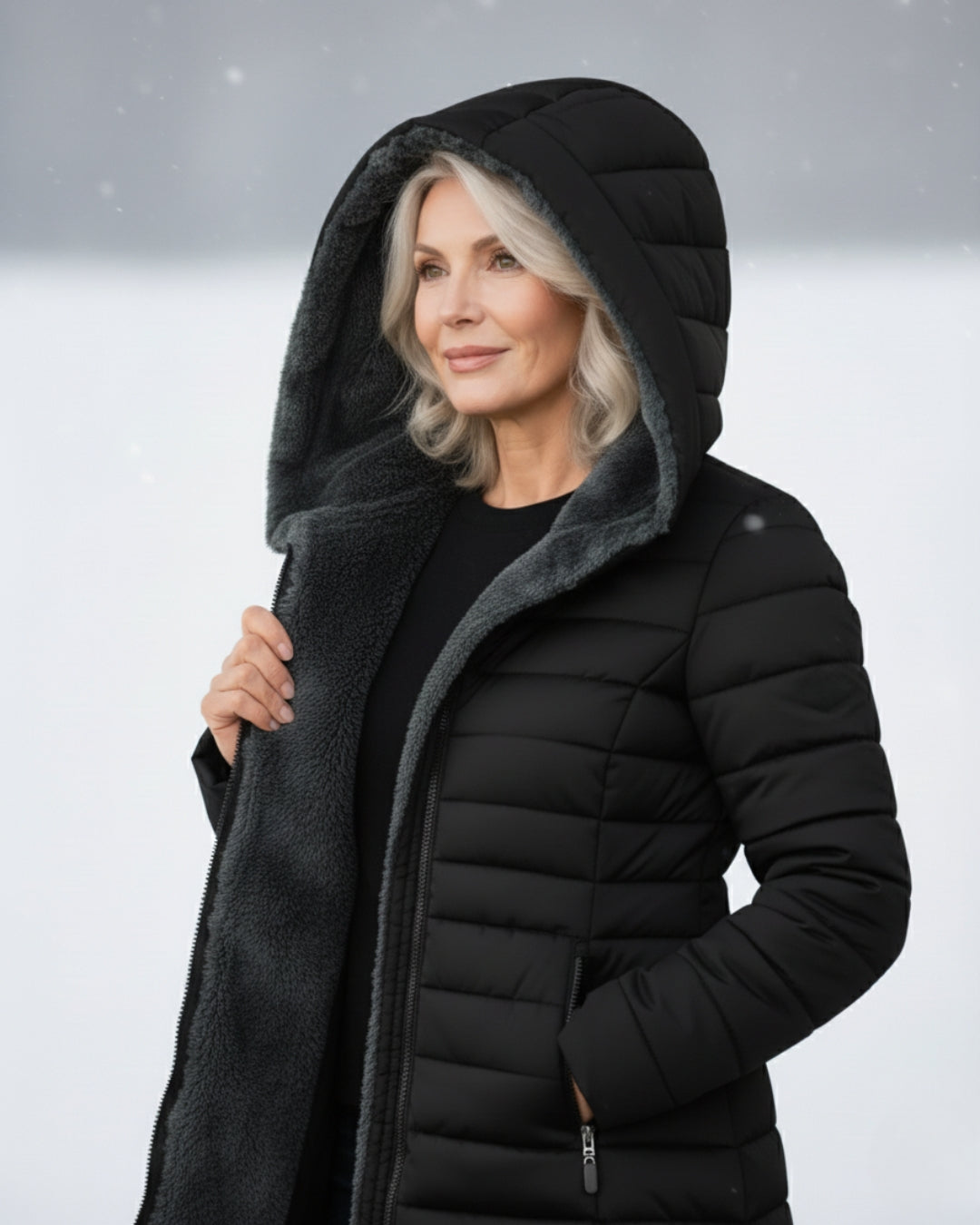 Grace | Fleece-Lined Puffer Jacket - ginlerie 5