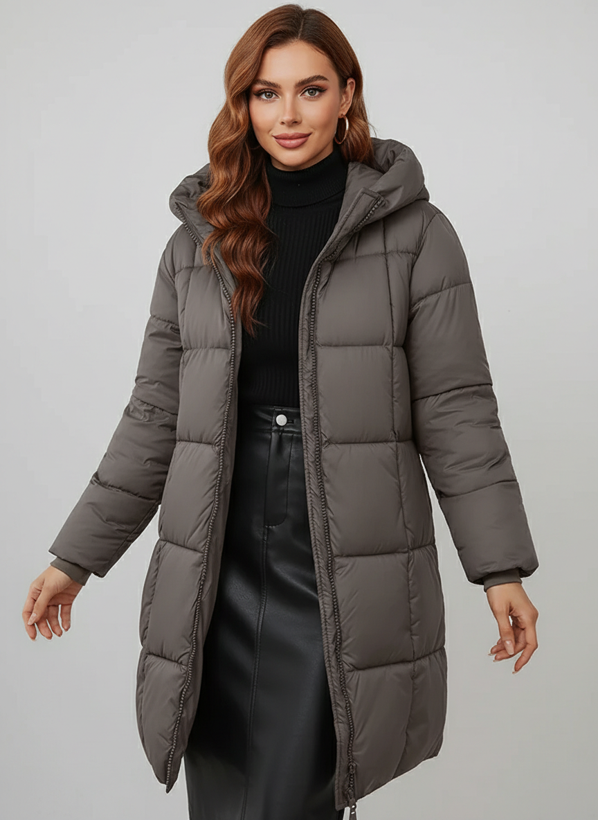 Holly | Hooded Puffer Coat - ginlerie 1