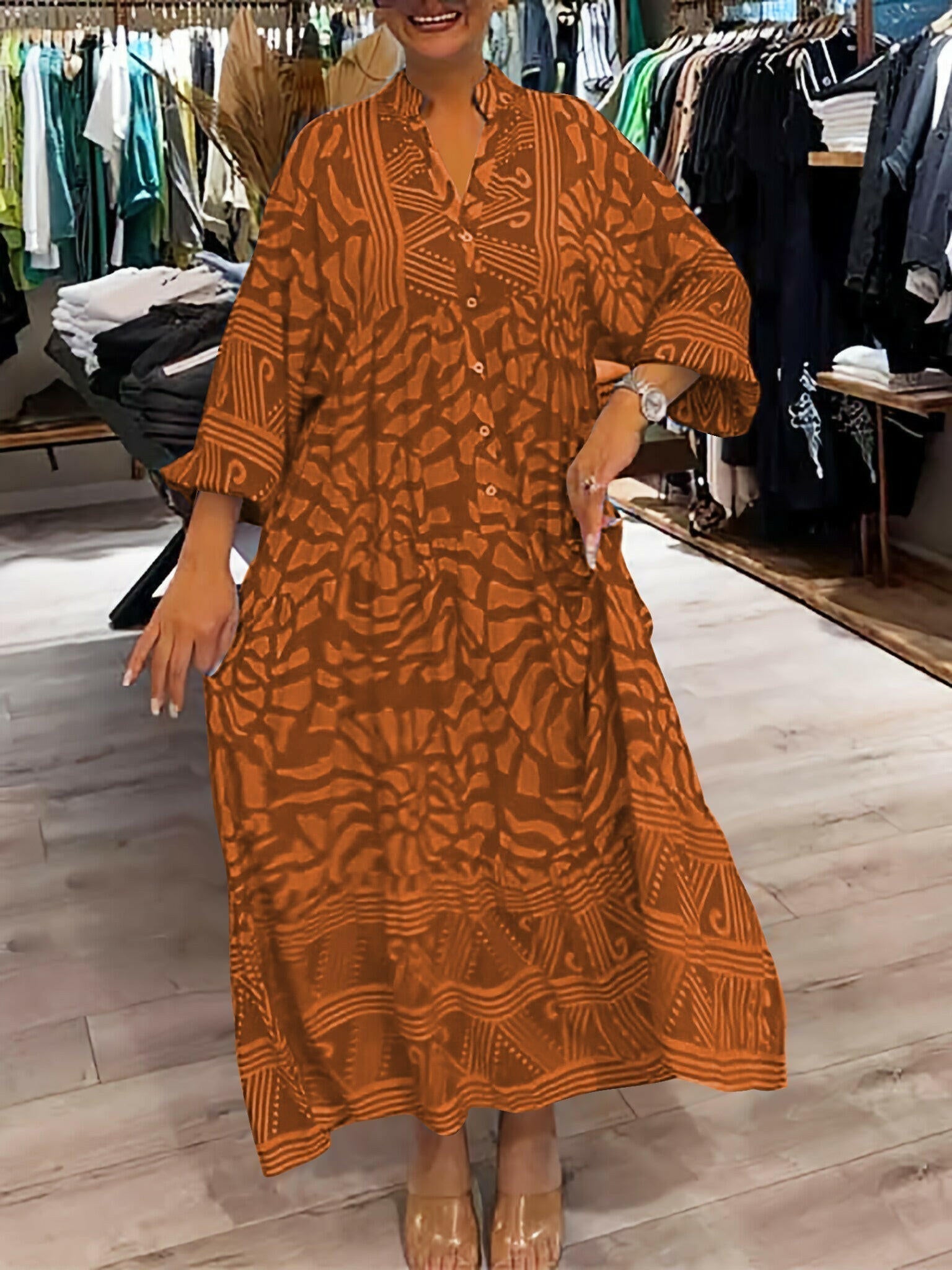 Irene | Vibrant Printed Summer Dress - ginlerie 5