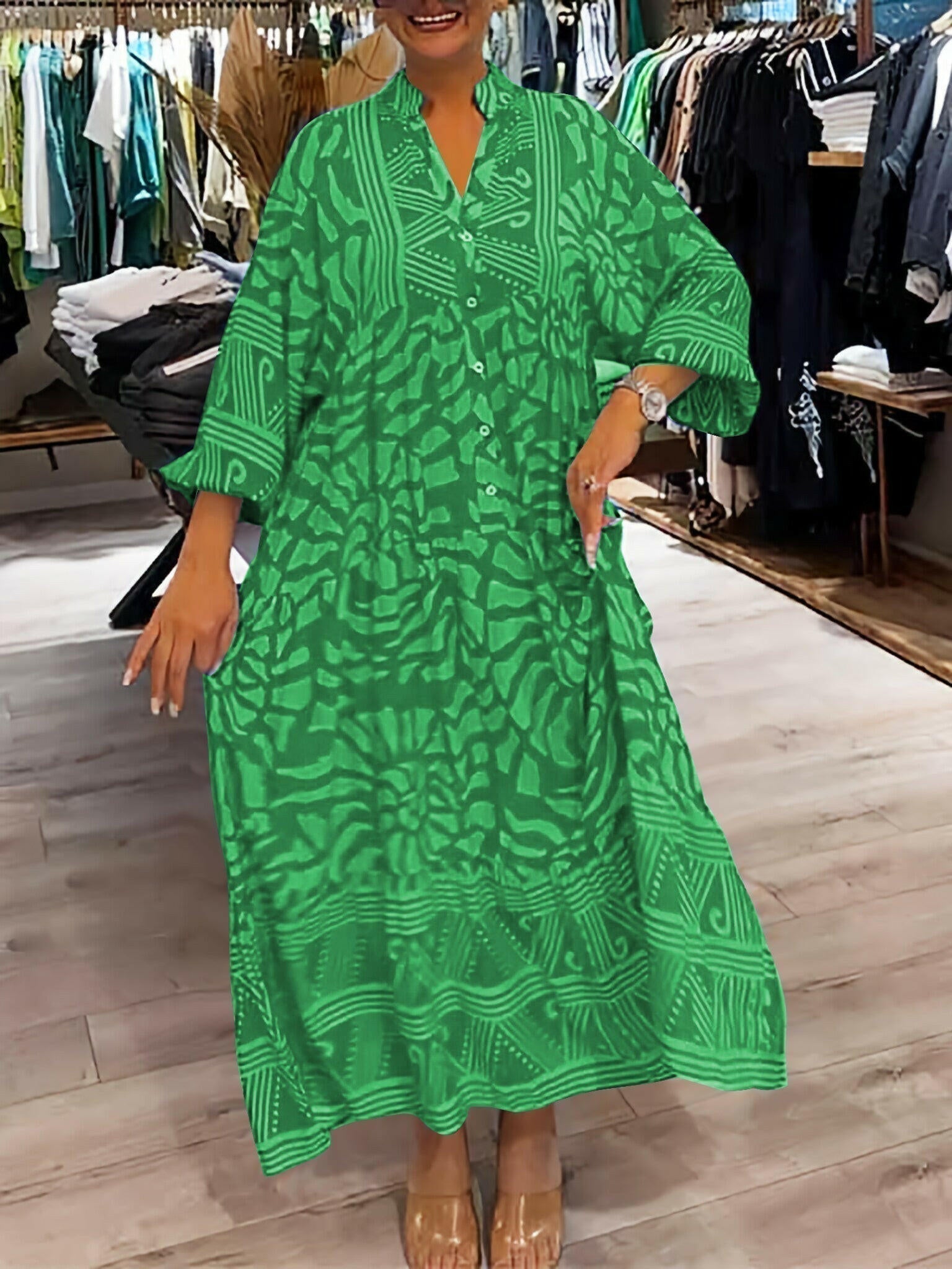 Irene | Vibrant Printed Summer Dress - ginlerie 6
