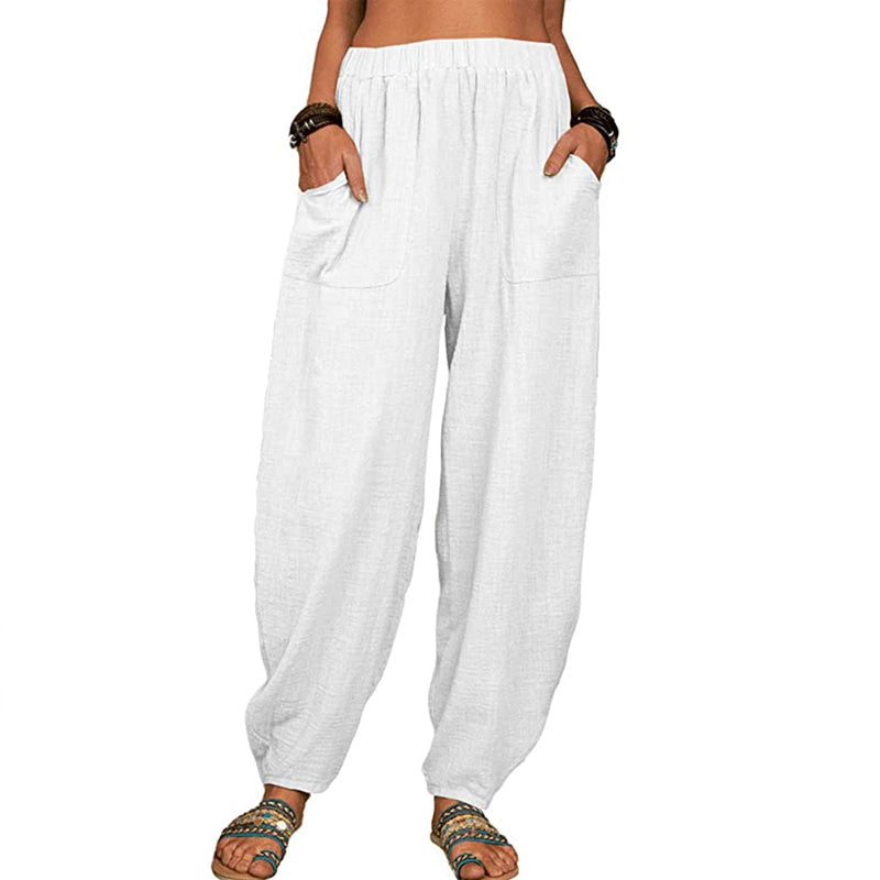 Isla | Black Harem Trousers for Ladies - ginlerie 0