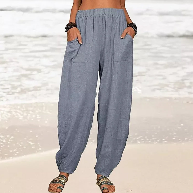 Isla | Black Harem Trousers for Ladies - ginlerie 3