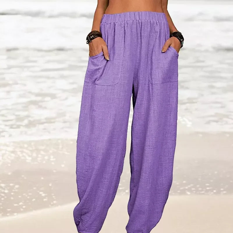 Isla | Black Harem Trousers for Ladies - ginlerie 6