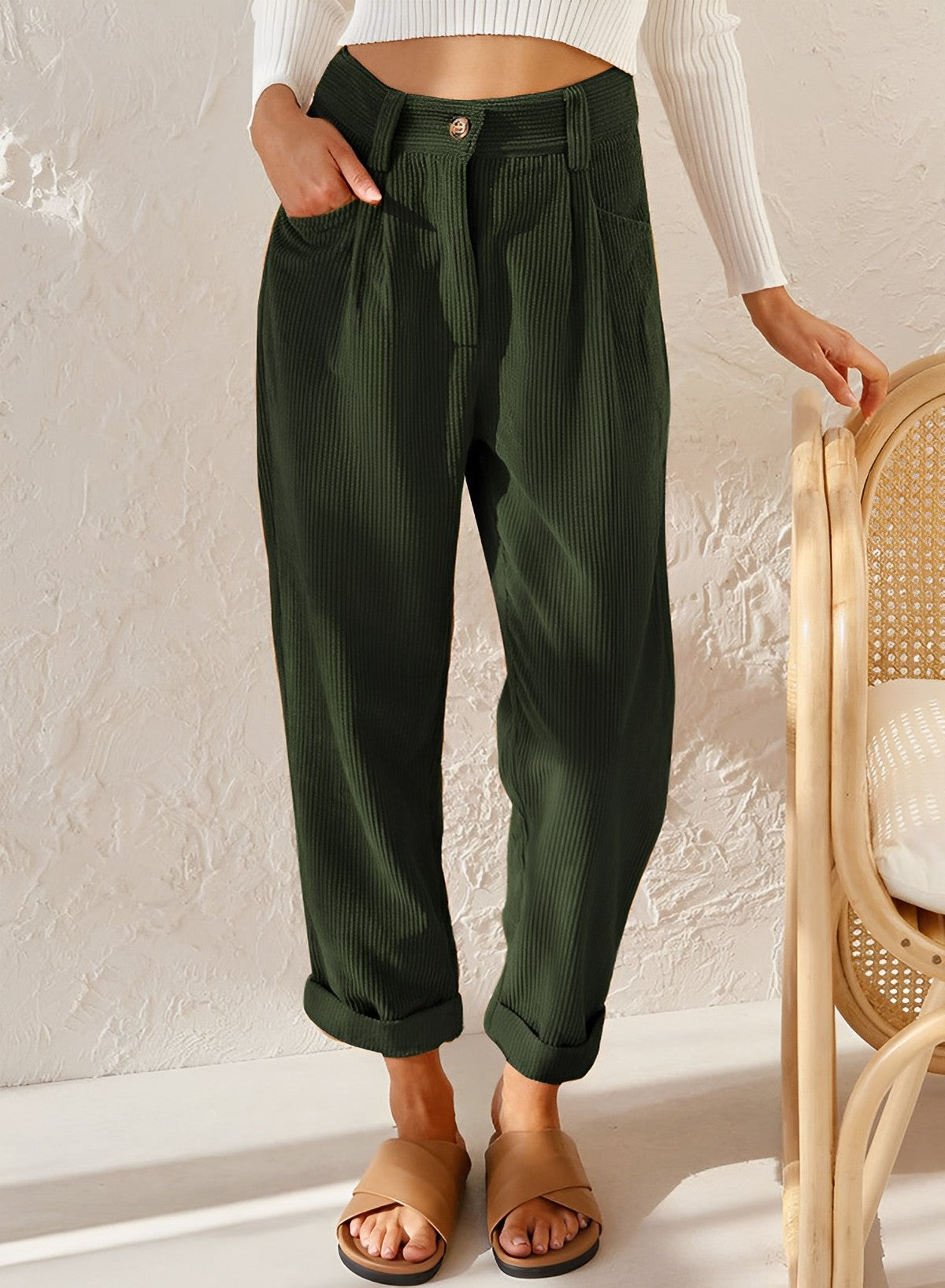 Isla | Chic Striped Trousers - ginlerie 2