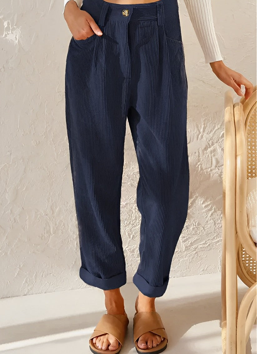 Isla | Chic Striped Trousers - ginlerie 3
