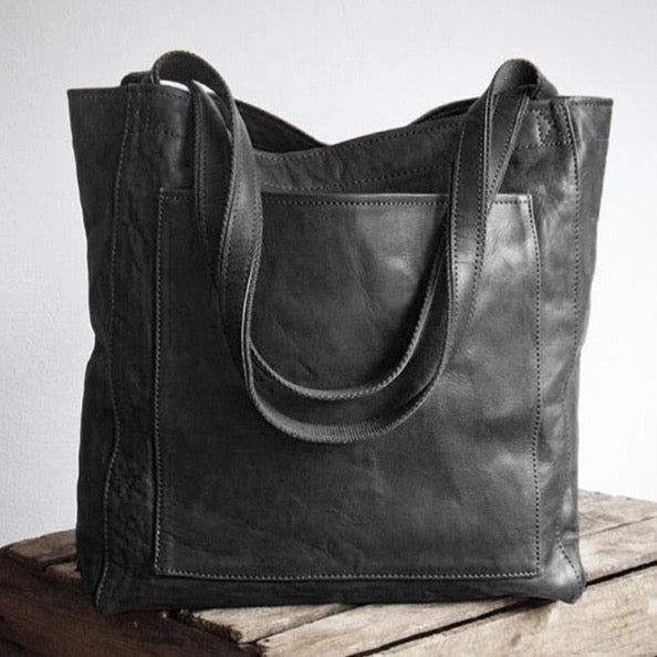 Isla | Classic Leather Shoulder Bag - ginlerie 2