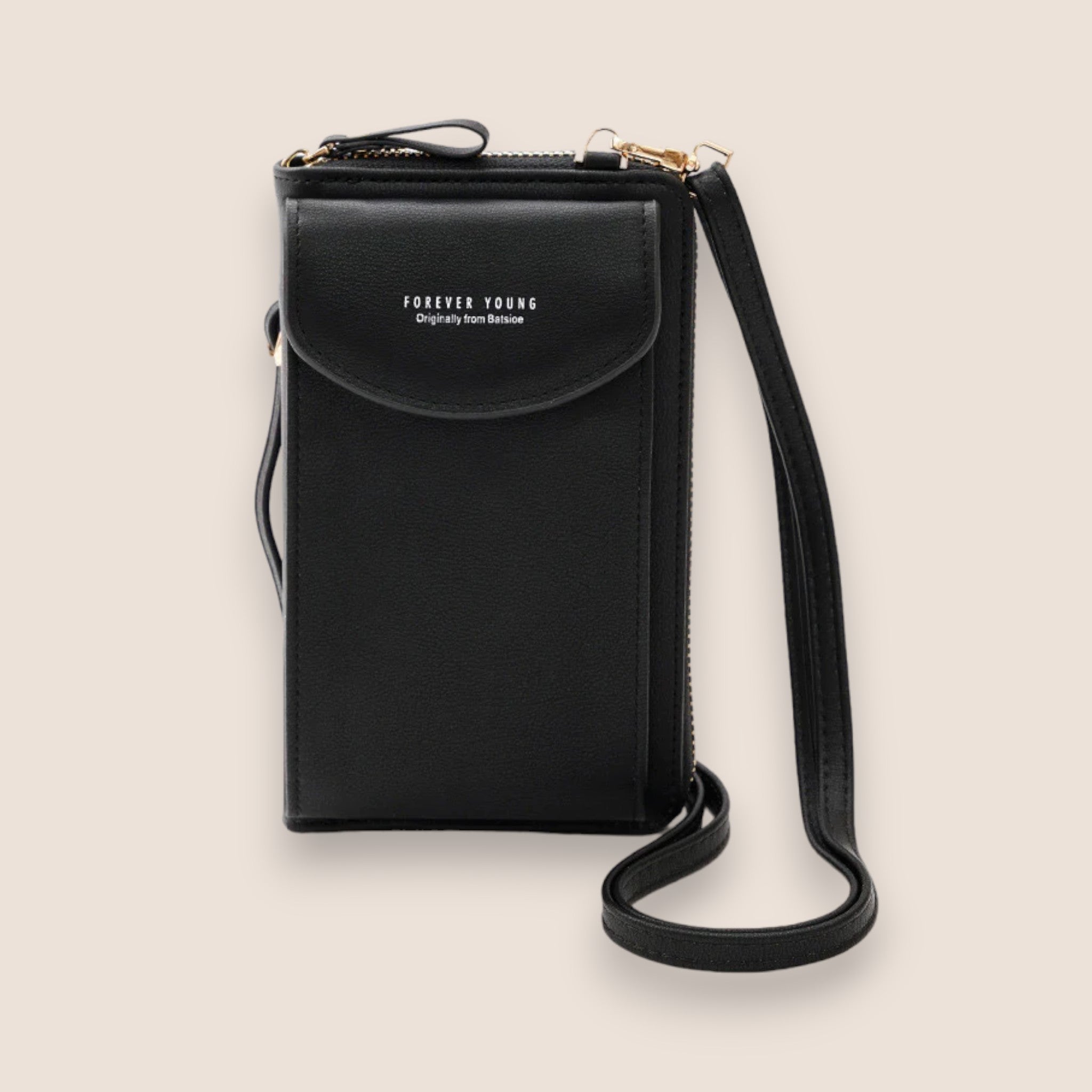 Isla | Elegant Black Leather Clutch Bag - ginlerie 0