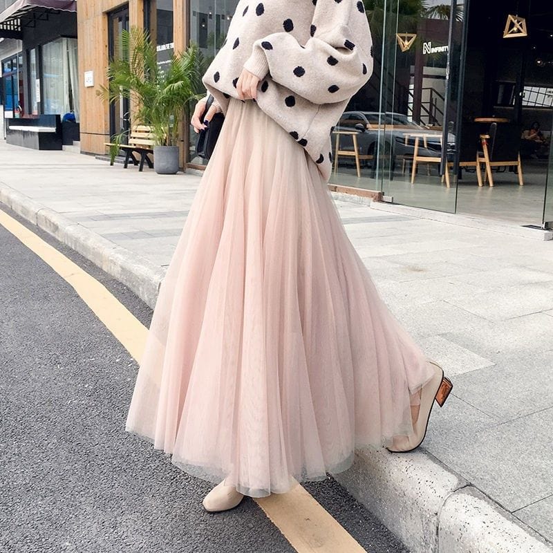 Isla | Elegant Black Tulle Skirt - ginlerie 6