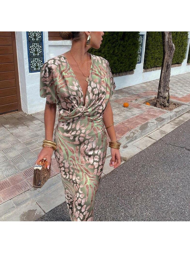 Isla | Elegant Long Sleeve Maxi Dress - ginlerie 2