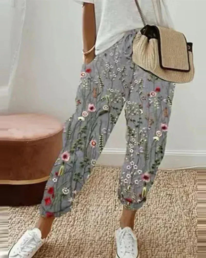 Isla | Lightweight Breathable Linen Trousers - ginlerie 1