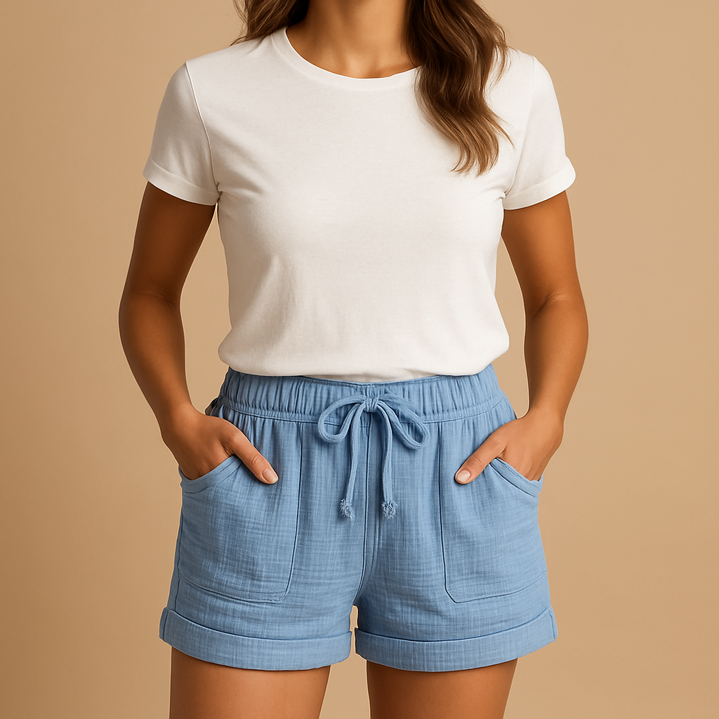 Isla | Lightweight Summer Shorts for Women - ginlerie 2