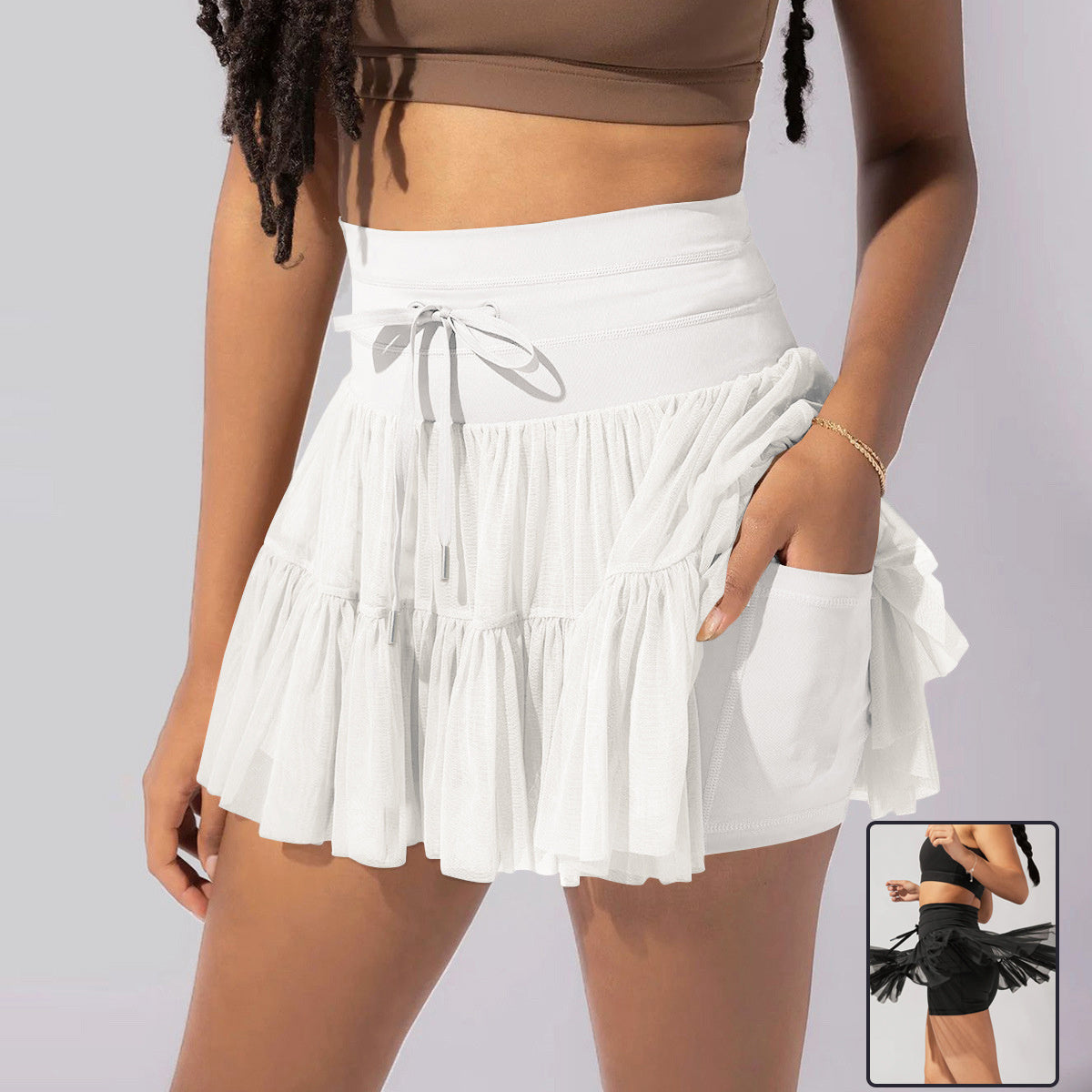 Isla | Pleated Mini Skirt - ginlerie 2