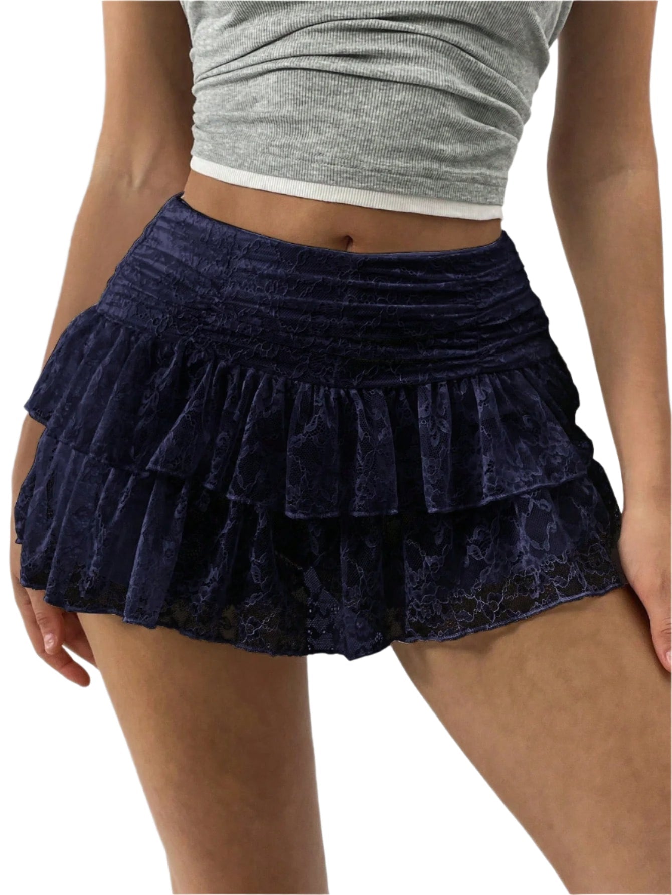 Isla | Ruffled Mini Skirt - ginlerie 11
