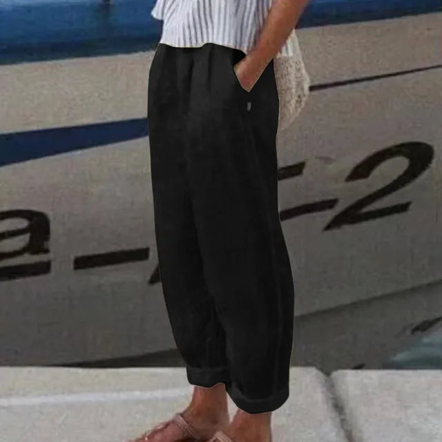 Isla | Softline Black Trousers - ginlerie 1