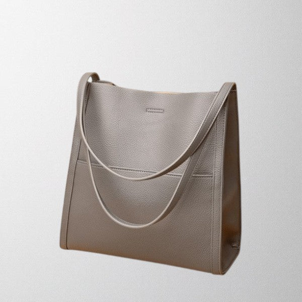 Isla | Structured Leather Shoulder Bag - ginlerie 2